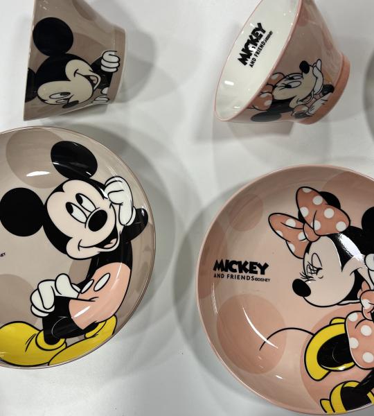 ميكي  ماوس صحن وزبدية