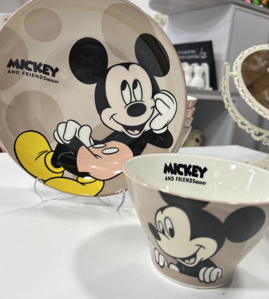 ميكي  ماوس صحن وزبدية